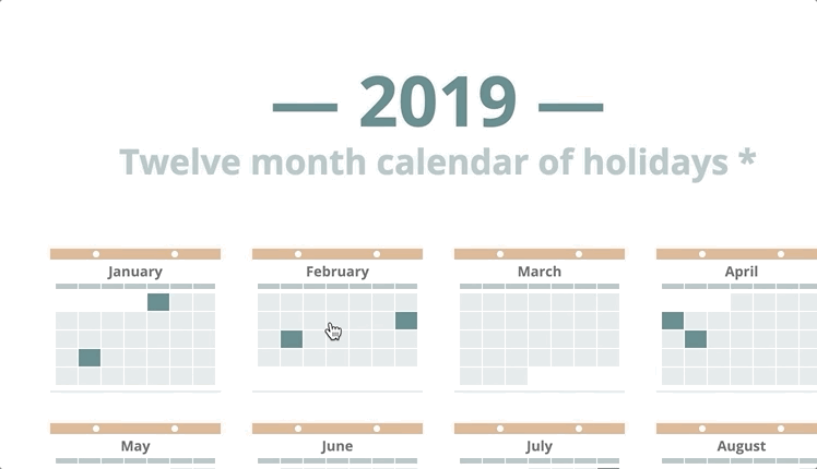 Iconifying Content - Calendar