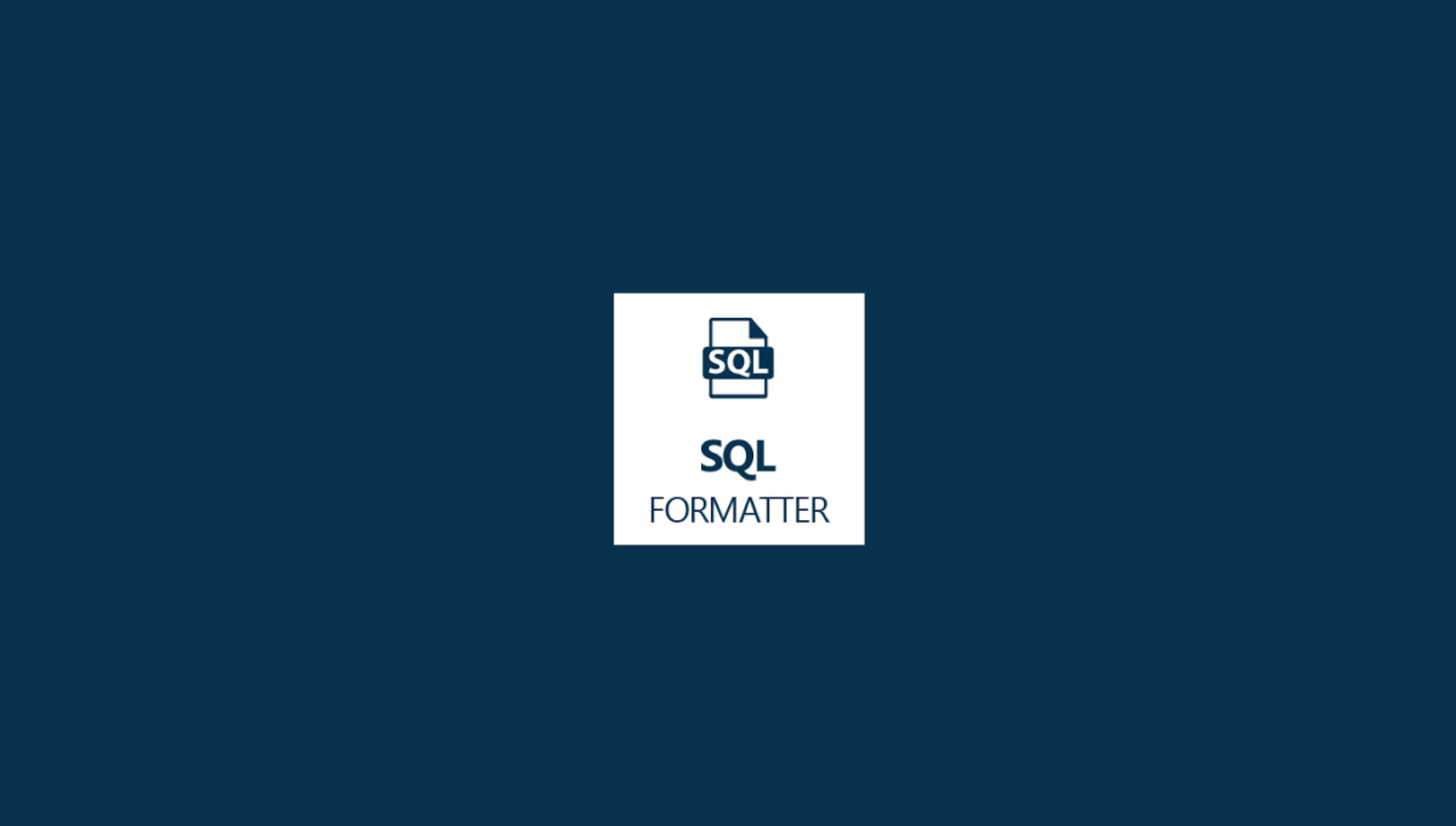 SQL Beautifier