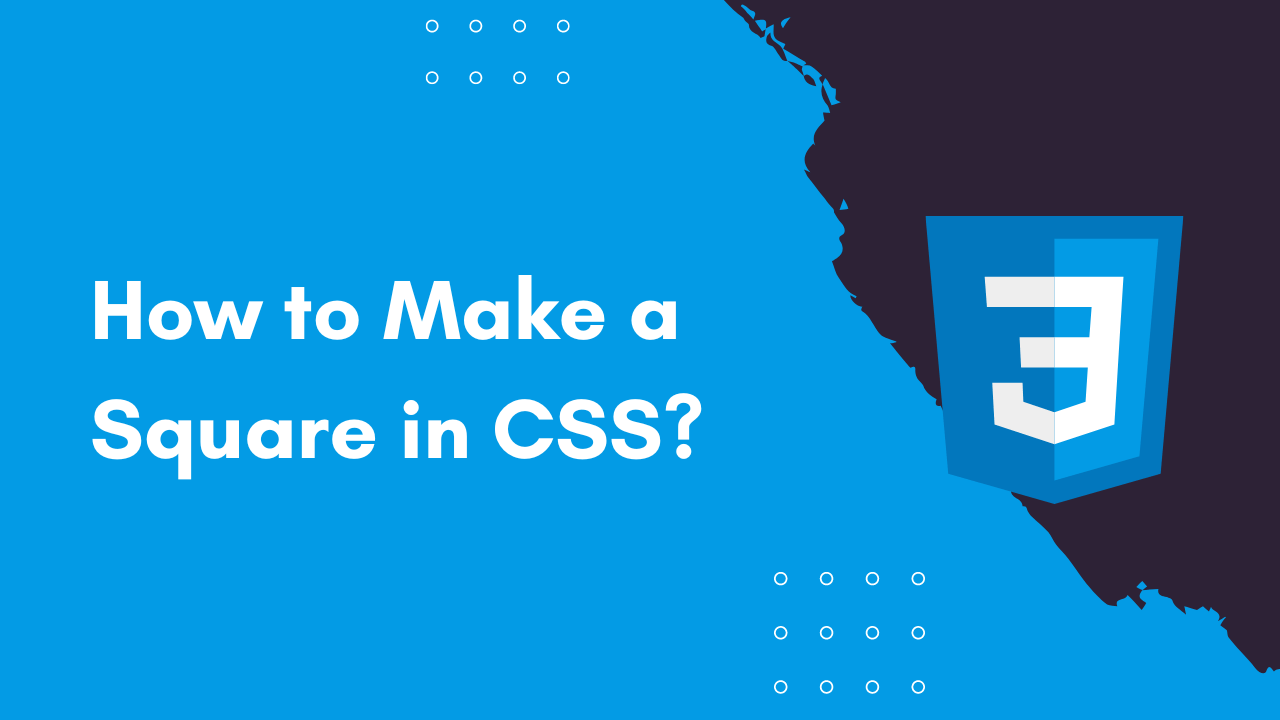 How To Make A Square In CSS W3tweaks